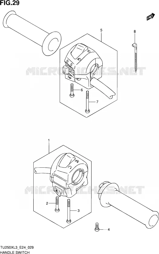 COMMODOS Suzuki MOTO 250 TU 2013  TU250X L3 (E24)