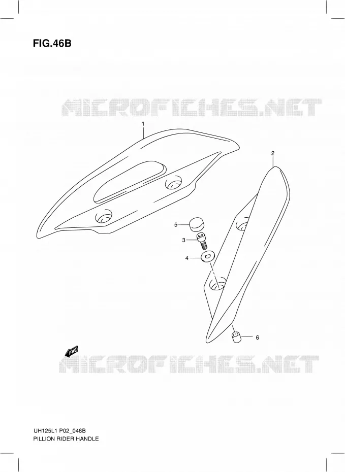 SUPPORT DOSSERET (MODEL RACING P19) Suzuki SCOOTER 125 BURGMAN 2011  UH125L1(P19)