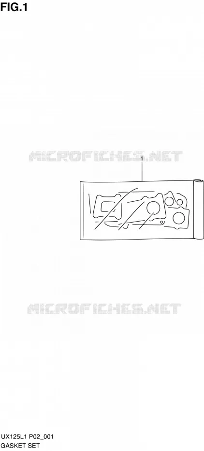 KIT JOINTS Suzuki SCOOTER 125 SIXTEEN 2011  UX125L1(P19)