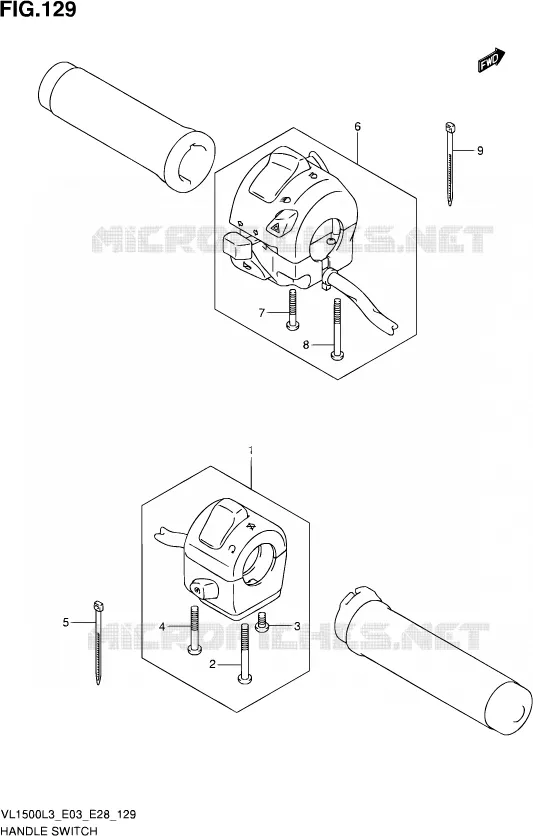 COMMODOS (VL1500BL3 E03) Suzuki MOTO 1500 BOULEVARD 2013  VL1500 L3/VL1500B L3 (E03,E28,E33)