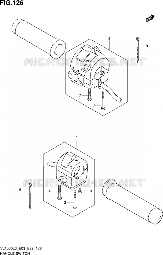 COMMODOS (VL1500L3 E03) Suzuki MOTO 1500 BOULEVARD 2013  VL1500 L3/VL1500B L3 (E03,E28,E33)