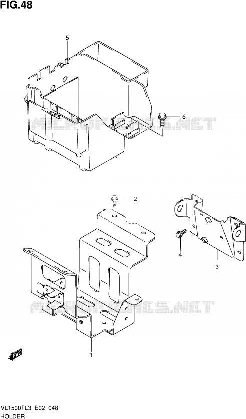 SUPPORT Suzuki MOTO 1500 INTRUDER 2013  VL1500T L3 (E19)