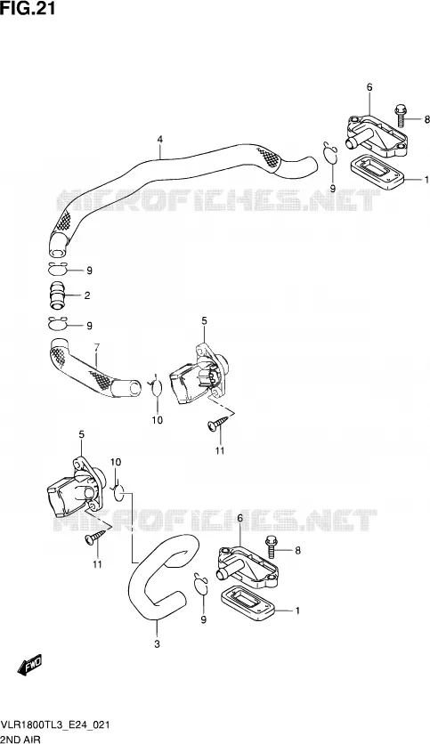 SYSTEME RECYCLAGE GAZ ECHAPPEMENT Suzuki MOTO 1800 INTRUDER 2013  VLR1800T L3 (E24)