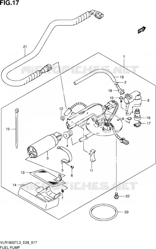 POMPE A ESSENCE Suzuki MOTO 1800 INTRUDER 2013  VLR1800T L3 (E28)