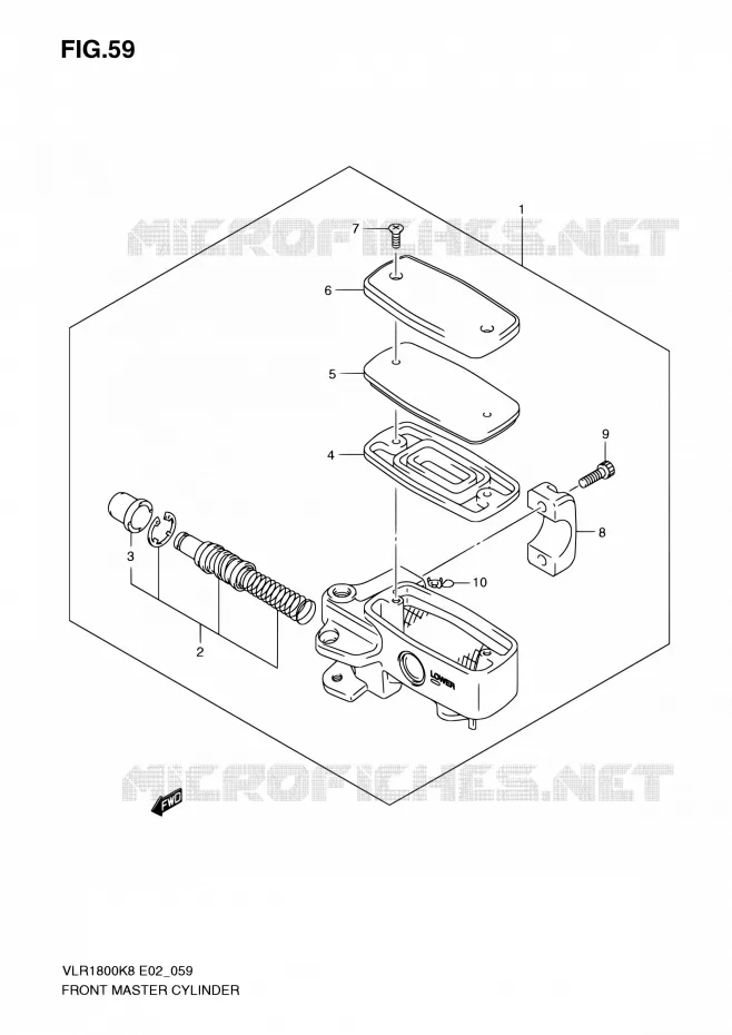 MAITRE CYLINDRE AVANT Suzuki MOTO 1800 BOULEVARD 2008  VLR1800UFK8