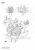 CULASSE (REAR) pour Suzuki INTRUDER 1400 1996