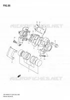 ETRIER DE FREIN ARRIERE pour Suzuki INTRUDER 1400 1996