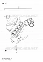 FILTRE A AIR (AVANT) pour Suzuki INTRUDER 1400 1996