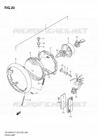 PHARE (MODELE T/V/W/X/Y) pour Suzuki INTRUDER 1400 1996