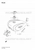 RESERVOIR D'ESSENCE (MODELE T) pour Suzuki INTRUDER 1400 1996