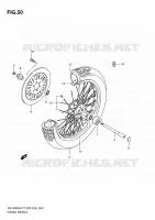 ROUE AVANT pour Suzuki INTRUDER 1400 1996