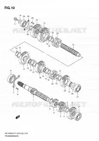 TRANSMISSION (MODEL T) pour Suzuki INTRUDER 1400 1996