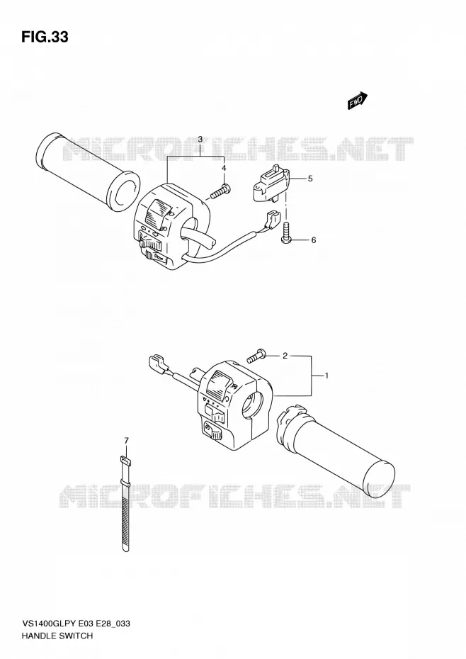 COMMODOS Suzuki MOTO 1400 INTRUDER 1999  VS1400GLP X (E03,E28,E33)