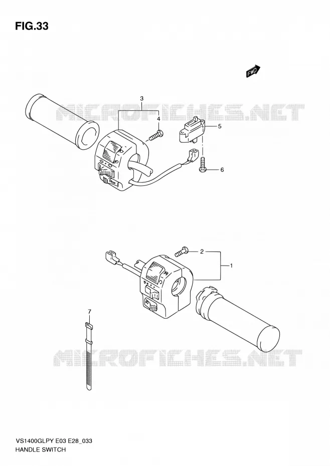 COMMODOS Suzuki MOTO 1400 INTRUDER 2003  VS1400GLP K3 (E03,E28,E33)