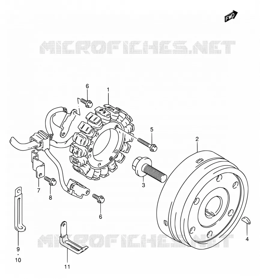 ALLUMAGE ROTOR - STATOR Suzuki MOTO 1400 INTRUDER 2003  VS1400GLPK3(E17,E22,E34)
