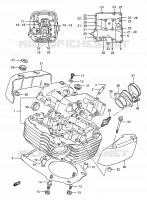 CULASSE (REAR) pour Suzuki INTRUDER 1400 1990