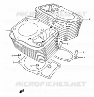 CYLINDRE pour Suzuki INTRUDER 1400 1990