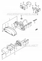 ENSEMBLE FEU ARRIERE pour Suzuki INTRUDER 1400 1990