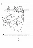 FILTRE A AIR (ARRIERE) pour Suzuki INTRUDER 1400 1990