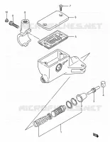 MAITRE CYLINDRE D'EMBRAYAGE (VOIR NOTE) pour Suzuki INTRUDER 1400 1990
