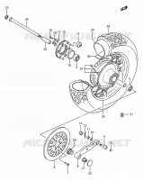 ROUE ARRIERE pour Suzuki INTRUDER 1400 1990