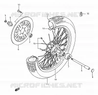 ROUE AVANT pour Suzuki INTRUDER 1400 1990
