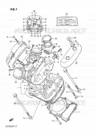CULASSE (AVT) pour Suzuki INTRUDER 750 1988