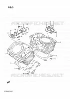 CYLINDRE pour Suzuki INTRUDER 750 1988
