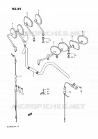 GUIDON   CABLES pour Suzuki INTRUDER 750 1988