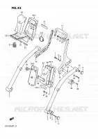SUPPORT DOSSERET pour Suzuki INTRUDER 750 1988