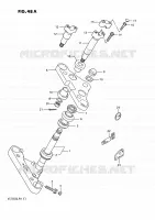 TE DE FOURCHE (MODELE J/K/L/M) pour Suzuki INTRUDER 750 1988