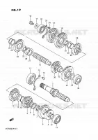 TRANSMISSION pour Suzuki INTRUDER 750 1988