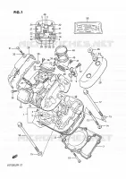 CULASSE (AVT) pour Suzuki INTRUDER 750 1989