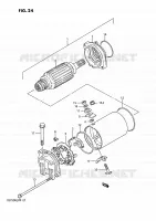 DEMARREUR (MODELE F/G/H/J/K/L) pour Suzuki INTRUDER 750 1989