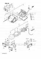 ENSEMBLE FEU ARRIERE (EXCEPT : MODEL F,MODEL K/L/M E01,E24) pour Suzuki INTRUDER 750 1989