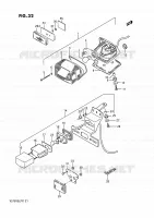 ENSEMBLE FEU ARRIERE (MODEL F,MODEL K/L/M E01,E24) pour Suzuki INTRUDER 750 1989