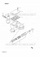 MAITRE CYLINDRE D'EMBRAYAGE (VS750GLFG/GLFH/GLEFH) pour Suzuki INTRUDER 750 1989