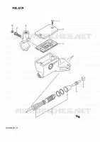 MAITRE CYLINDRE D'EMBRAYAGE (VS750GLFJ/GLFK/GLFL/GLFM) pour Suzuki INTRUDER 750 1989