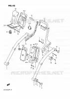 SUPPORT DOSSERET pour Suzuki INTRUDER 750 1989