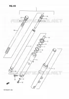 FOURCHE AVANT (MODELE F/G) pour Suzuki INTRUDER 750 1986