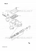 MAITRE CYLINDRE D'EMBRAYAGE (VS750GLF/GLFG/GLEFG/GLFH/GLEFH) pour Suzuki INTRUDER 750 1986