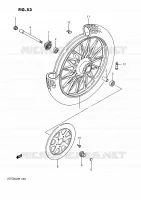 ROUE AVANT (VS750GLEFH/GLEPH) pour Suzuki INTRUDER 750 1986