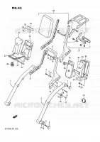SUPPORT DOSSERET pour Suzuki INTRUDER 750 1986
