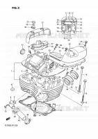 CULASSE (REAR) pour Suzuki INTRUDER 750 1987