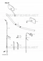 GUIDON   RETROVISEURS   CABLES pour Suzuki INTRUDER 750 1987