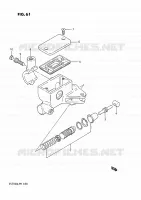 MAITRE CYLINDRE D'EMBRAYAGE (VS750GLF/GLFG/GLEFG/GLFH/GLEFH) pour Suzuki INTRUDER 750 1987