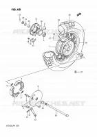 ROUE ARRIERE (VS750GLF/GLFG/GLPG) pour Suzuki INTRUDER 750 1987