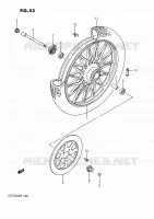 ROUE AVANT (VS750GLEFH/GLEPH) pour Suzuki INTRUDER 750 1987