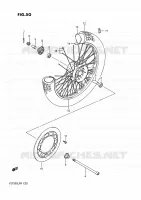 ROUE AVANT (VS750GLF/GLFG/GLPG) pour Suzuki INTRUDER 750 1987