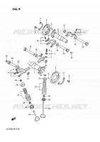 ARBRE A CAMES   VALVE pour Suzuki INTRUDER 750 1989